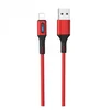 Дата-кабель Hoco U79 USB-Lightning, 1.2 м, красный