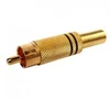 Штекер RCA Gold black, K46-5