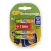 AAA Аккумуляторная батарейка GP Rechargeable 100AAAHC4/2, 6 шт. 1000мAч