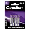 Батарейки Camelion Ultra BL-4 LR03 (AAA), 1,5В, 4 шт (LR03-BP4UT)