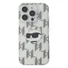 Чехол Karl Lagerfeld Monogram NFT Choupette Head для iPhone 16 Pro, PC/TPU Transparent (KLHCP16LHKLPCHT)