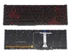 Клавиатура для Acer Nitro 5 AN517-54 (узкий шлейф) черная с красной подсветкой