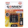 Аккумуляторы Sonnen Ni-Mh, ААA (HR03), 650mAh, 4 шт (455609)