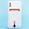 Чехол-накладка - SC304 с картхолдером для "Apple iPhone X/iPhone XS" (white) (218016)