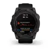 Умные часы Garmin Fenix 7X Solar, серый с черным ремешком