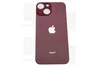 Задняя крышка iPhone 13 Mini red (красная) с широким отверстием склеенное