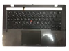 Клавиатура (топ-панель) для ноутбука Lenovo ThinkPad X1 Carbon Gen 2 2014 черная с темно-серым топкейсом и подсветкой