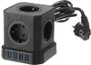 idealim Куб чёрный Cube-5r-4usb-2M-black