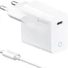 Сетевое зарядное устройство Deppa USB Type-C Power Delivery, 20Вт, USB-C /Lightning MFI, белое (11425)