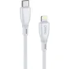 Кабель PERO DC-11, Lightning (m) - USB Type-C (m), 3м, 3A, белый [prdc-11tl3mw]