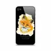 Силиконовый чехол Лисенок в желтом облаке на iPhone 4/4S