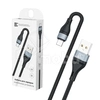 Кабель USB - MicroUSB BC X57 (5A, оплетка ткань) Черный