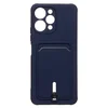 Чехол-накладка - SC304 с картхолдером для "Xiaomi Redmi 12" (dark blue)