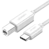 Кабель UGREEN US241 40560 USB-C 2.0 To USB-B 2.0 Print Cable 1м, White