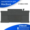 Аккумулятор для Apple MacBook A1466 A1405 6700mAh