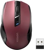 Мышь UGREEN MU006 (25752) Ergonomic Wireless Mouse 2.4G 4000DPI Silence Design 2.4 GHz&BT - Red