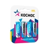 Батарейка Космос LR6 AA Alkaline 1.5V (4шт в блистере)