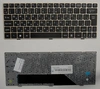 Клавиатура для ноутбука MSI S1N-1EHB291 чёрная, рамка бронзовая