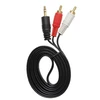 Кабель AUX Nocab mini Jack 3.5mm (m)  - 2 RCA (m) золоченый 1.5м