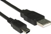 Кабель USB2.0 A вилка - MiniUSB 5P вилка, 1 метр, Perfeo (U4301), K207-1