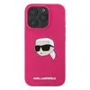 Чехол Karl Lagerfeld для iPhone 16 Pro Max Liquid Silicone MagSafe NFT Karl Head, фуксия (KLHMP16XSKHPPLF)