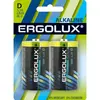 Батарейки Ergolux Alkaline LR20, 1,5В, 2 шт (LR20-BL-2)