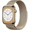 Умные часы Apple Watch Series 8 (GPS+ Cellular), 45 мм, Gold Stainless Steel Case/Gold Milanese Loop - One Size