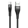 Кабель USB - Type-C Hoco U53 Flash (повр. уп.)  120см 5A  (black)