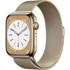 Умные часы Apple Watch Series 8 (GPS+ Cellular), 41 мм, Gold Stainless Steel Case/Gold Milanese Loop - One Size