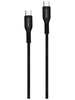 Кабель Philips плетеный USB C - USB C, 60W, 1.2м, черный (DLC8701B/74)