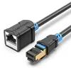 Патч-корд VENTION IBLBH литой (molded), STP, кат.6, 2м, 4 пары, 24AWG, медь, многожильный, черный