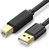 Кабель UGREEN US135 10350 USB 2.0 Am to USB-Bm Print Cable 1,5m, Black