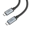 Дата-кабель Hoco US05 Type-C-Type-C (100 Вт) USB 4.0, 1 м, черный