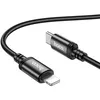 Кабель Hoco X89 Wind iP, Lightning (m) - USB Type-C (m), 1м, в оплетке, черный