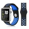 Силиконовый ремешок Nike 42мм 44мм для Apple Watch Синий с черным