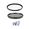 Hoya 55mm HD3 UV Filter With Hoya 55mm Variable ND Filter (0.45 to 2.7 (1.5 to 9