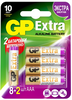 Батарейки GP Extra Alkaline AAA (LR03), 10 шт. 24AX8/2-CR10