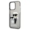 Чехол Karl Lagerfeld PC/TPU для iPhone 15 Pro Max NFT Karl & Choupette Glitter Black (KLHCP15XHNKCTGK)