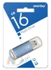 Флешка (Flash-drive) USB 2.0, 16GB, SmartBuy V-Cut, металл, синяя