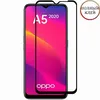 Защитное стекло для Oppo A5 (2020) [клеится на весь экран] Red Line (черное)