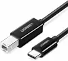 Кабель UGREEN US241 80811 USB-C 2.0 To USB-B 2.0 Print Cable 1м, Black