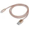 Кабель Buro Braided, micro USB (m) - USB (m), 1м, 2.4A, золотистый [bhp ret micusb-br]