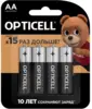 Набор батареек Opticell Basic AA (LR6), 1.5В, 4шт