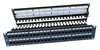 Патч-панель Hyperline PP3-19-48-8P8C-C6-110D 19, 2U, 48 портов RJ-45, категория 6, Dual IDC, ROHS, цвет черный (задний кабельный организатор в компле