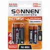 Аккумуляторы Sonnen Ni-Mh, AA+ААА, 2700/1000mAh, 8 шт (455612)