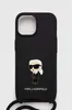 Чехол для iPhone 15 6.1 Karl Lagerfeld, черный