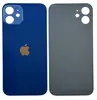 Задняя крышка iPhone 12 (стекло корпуса с широким отверстием) синий AAA