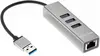 Telecom Переходник USB 3.0 --&gt;RJ-45 1000Mbps +3 USB3.0, Aluminum Shell, 0.2м Telecom &lt;TA311U&gt;