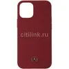 Чехол (клип-кейс) Mercedes liquid silicone, для Apple iPhone 12 mini, бордовый [mehcp12ssilre]