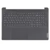 Клавиатура (топ-панель) для ноутбука Lenovo IdeaPad 5 Pro-16ACH6 темно-серая с темно-серым топкейсом